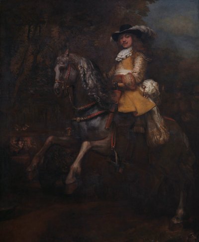 Frederick Rihel a cavallo da Rembrandt van Rijn